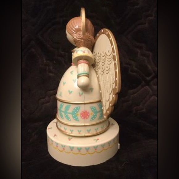 Vintage Angel Music BoxMade in Hong Kong Plays-“Silent Night”Christmas Holiday - Picture 5 of 14